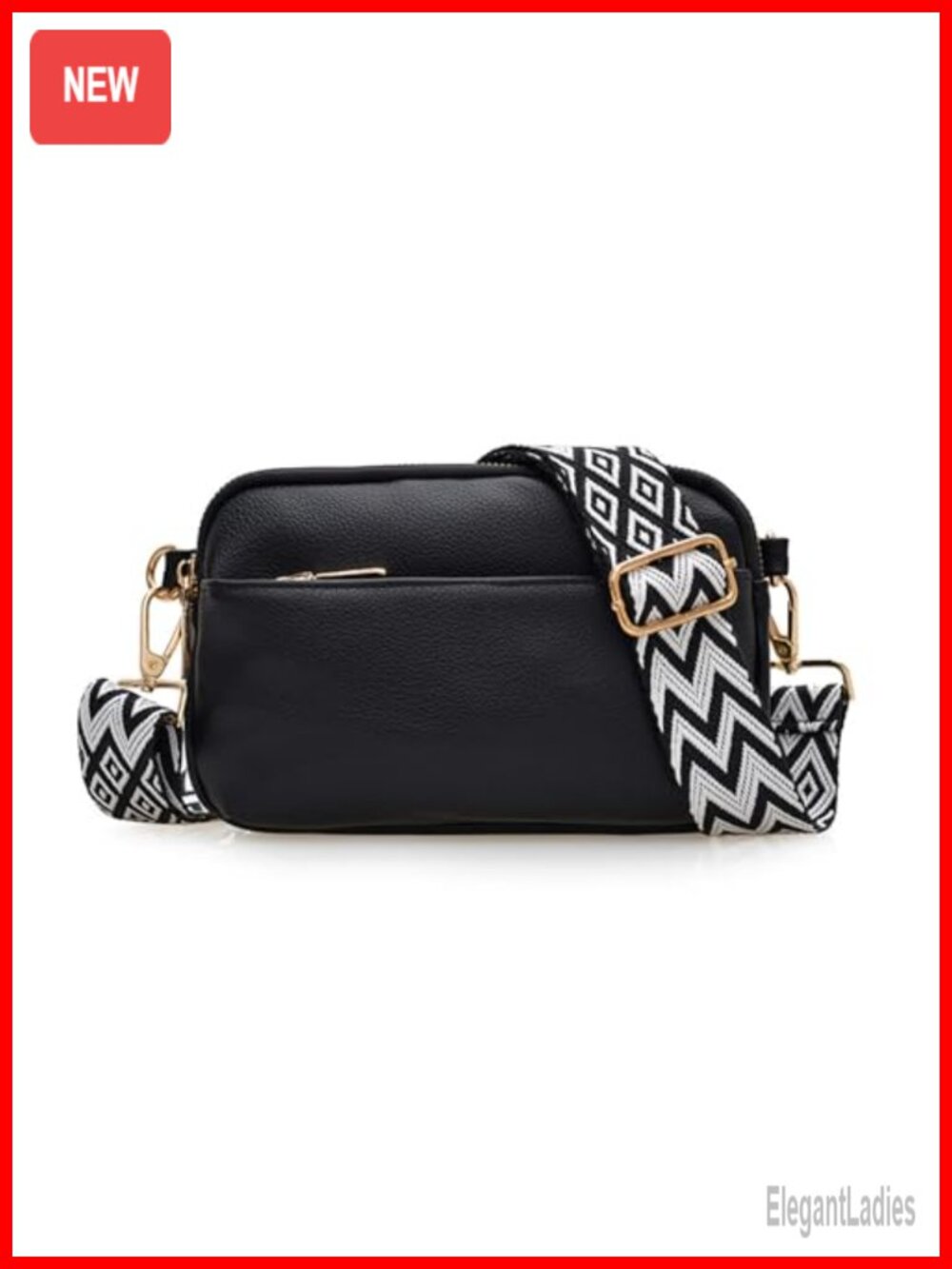 Mini Crossbody Bag Vegan Leather Sling Purse Triple Zipper Small Shoulder Bag